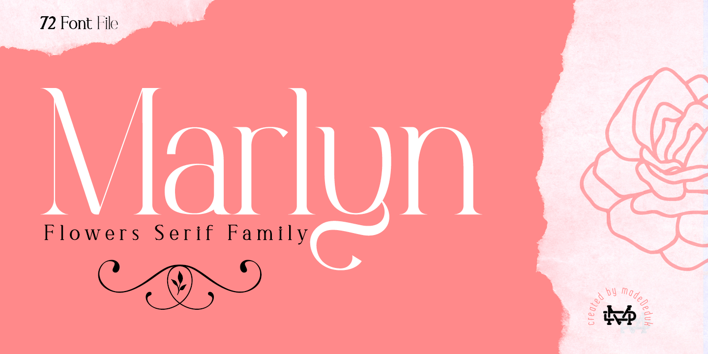 Пример шрифта Marlyn #1